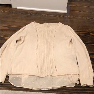 Lucky Brand Sweater - Cream & Gold